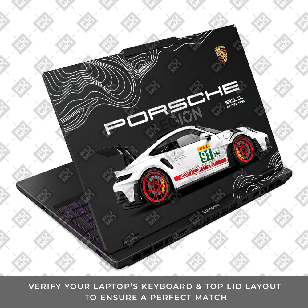 Transparent Porsche GT3 RS Power Lenovo Legion 5 15IRX10 Laptop Skin