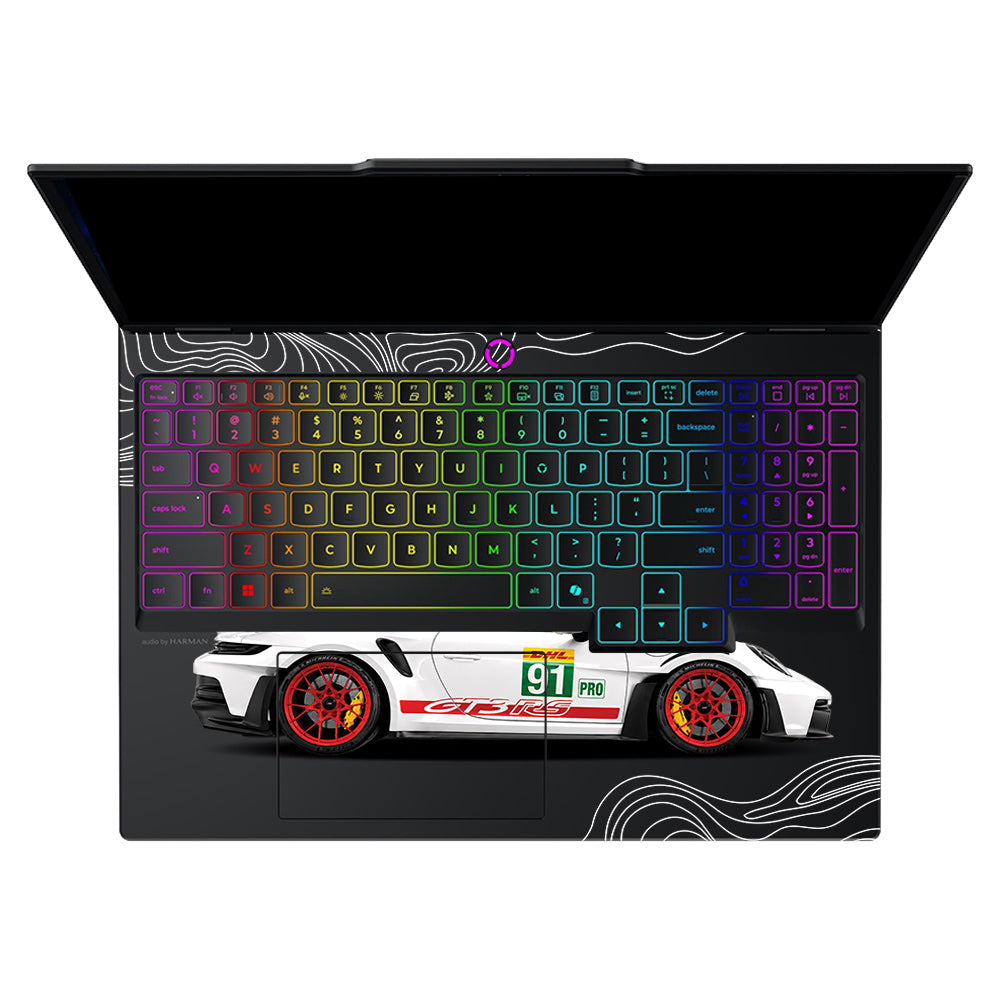 Transparent Porsche GT3 RS Power Lenovo Legion 5 15IRX10 Laptop Skin