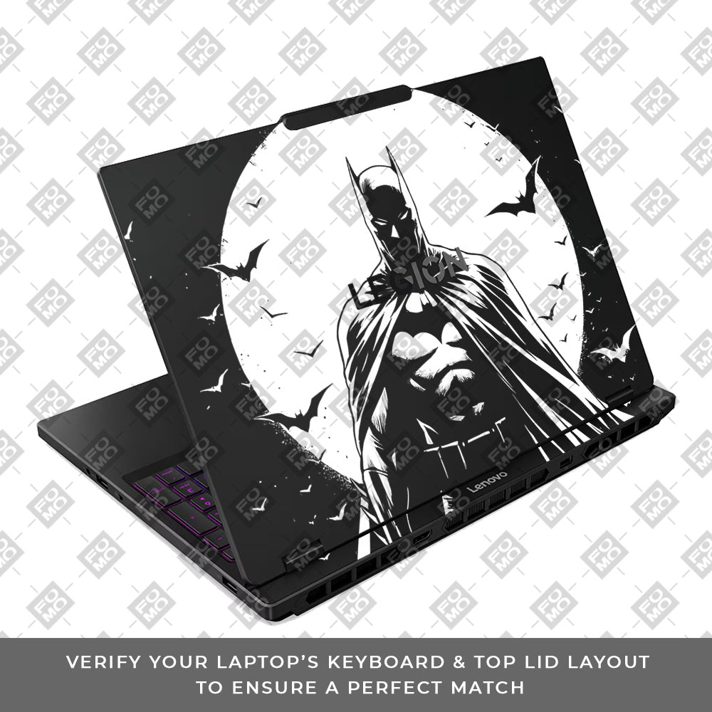 Transparent Dark Knight Moon Rise Lenovo Legion 5 15IRX10 Laptop Skin