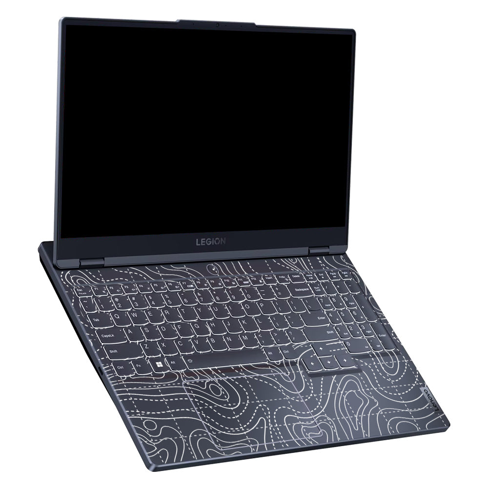 Transparent Abstract Contour Grid Lines Lenovo Legion 5 15IRX9 Laptop Skin