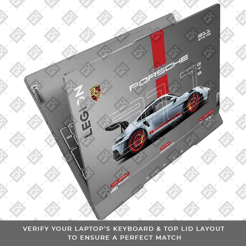 Transparent Porsche 911 Performance Lenovo Legion 5 15IRX9 Laptop Skin
