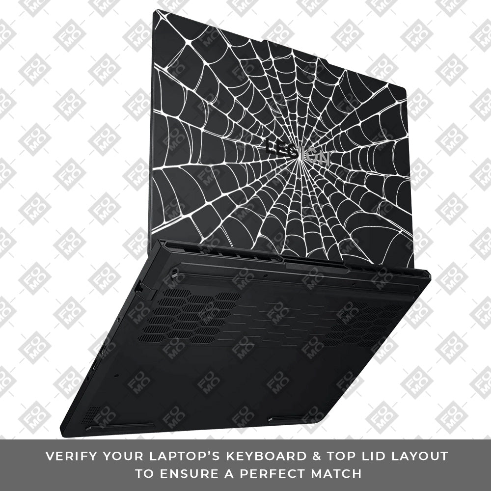 Transparent Spider Web Vortex Lenovo Legion Pro 5 16ADR10 Laptop Skin
