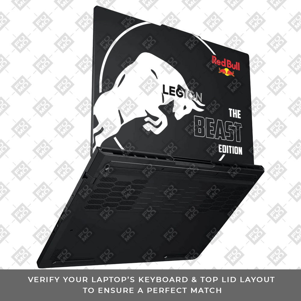 Transparent Red Bull Energy Lenovo Legion Pro 5 16ADR10 Laptop Skin