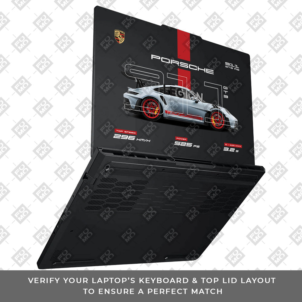 Transparent Porsche 911 Performance Lenovo Legion Pro 5 16ADR10 Laptop Skin