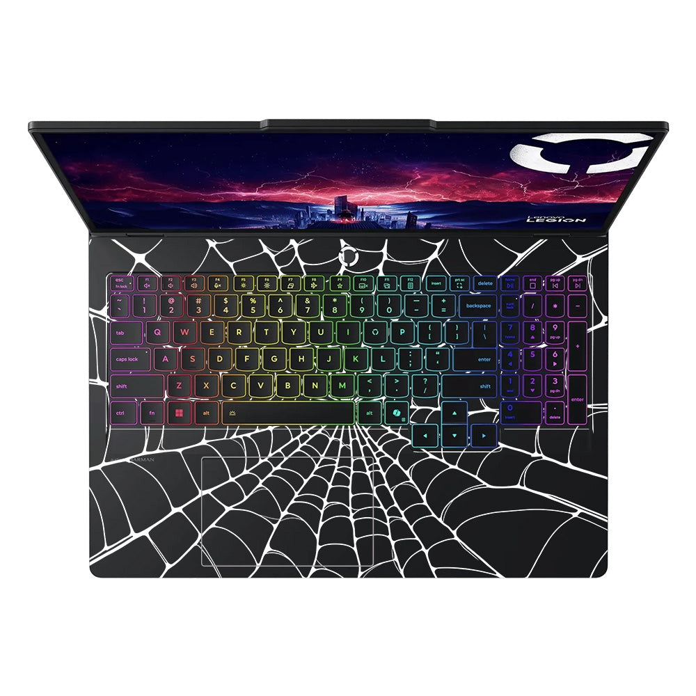 Transparent Spider Web Vortex Lenovo Legion Pro 5 16IAX10 Laptop Skin