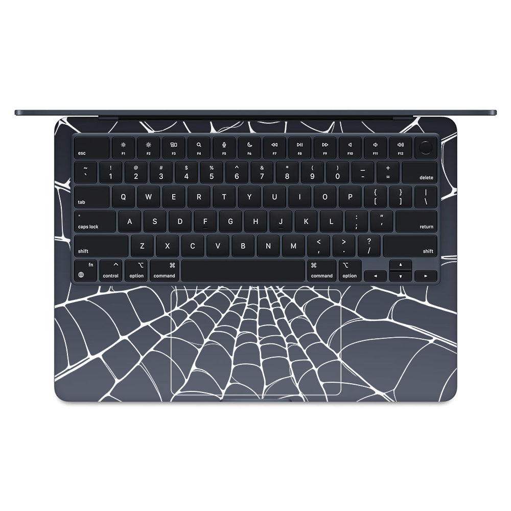 Transparent Spider Web Vortex MacBook Air 13 M2 2022 Laptop Skin