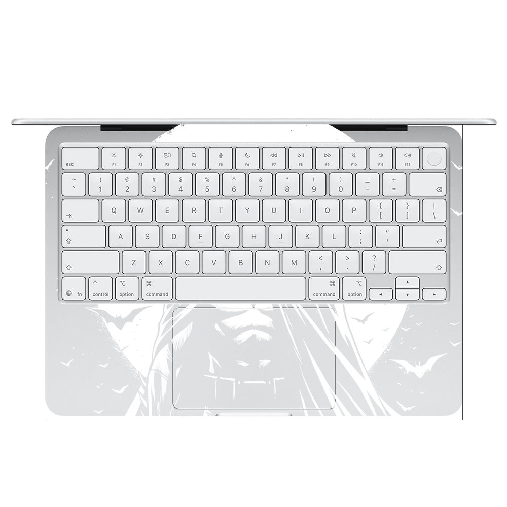 Transparent Dark Knight Moon Rise MacBook Neo 13 Laptop Skin