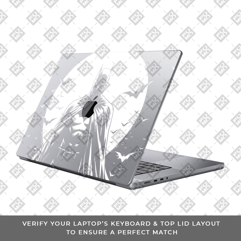 Transparent Dark Knight Moon Rise MacBook Pro 13 Intel 2020 Laptop Skin