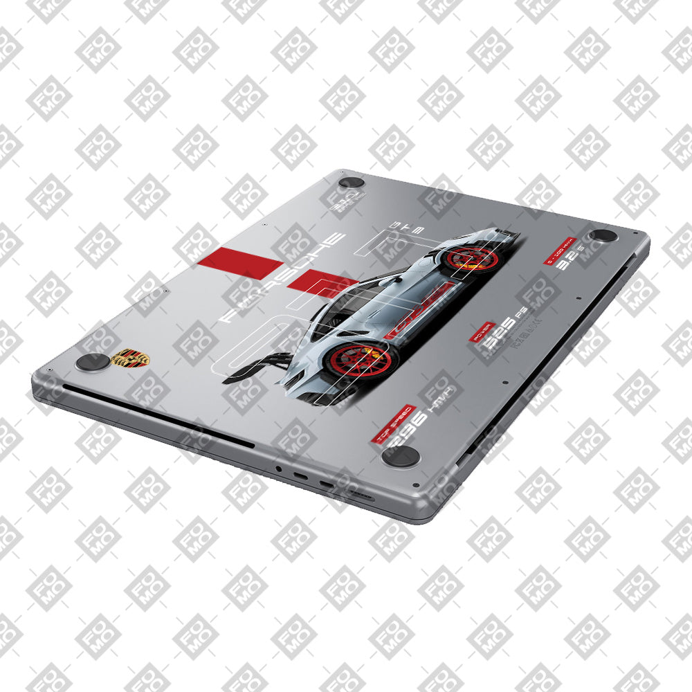 Transparent Porsche 911 Performance MacBook Pro 13 M1 2020 Laptop Skin
