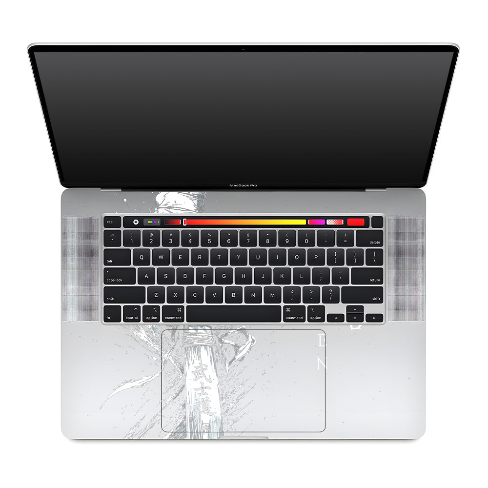 Transparent Kaizen Samurai Sword MacBook Pro 16 2019 Laptop Skin