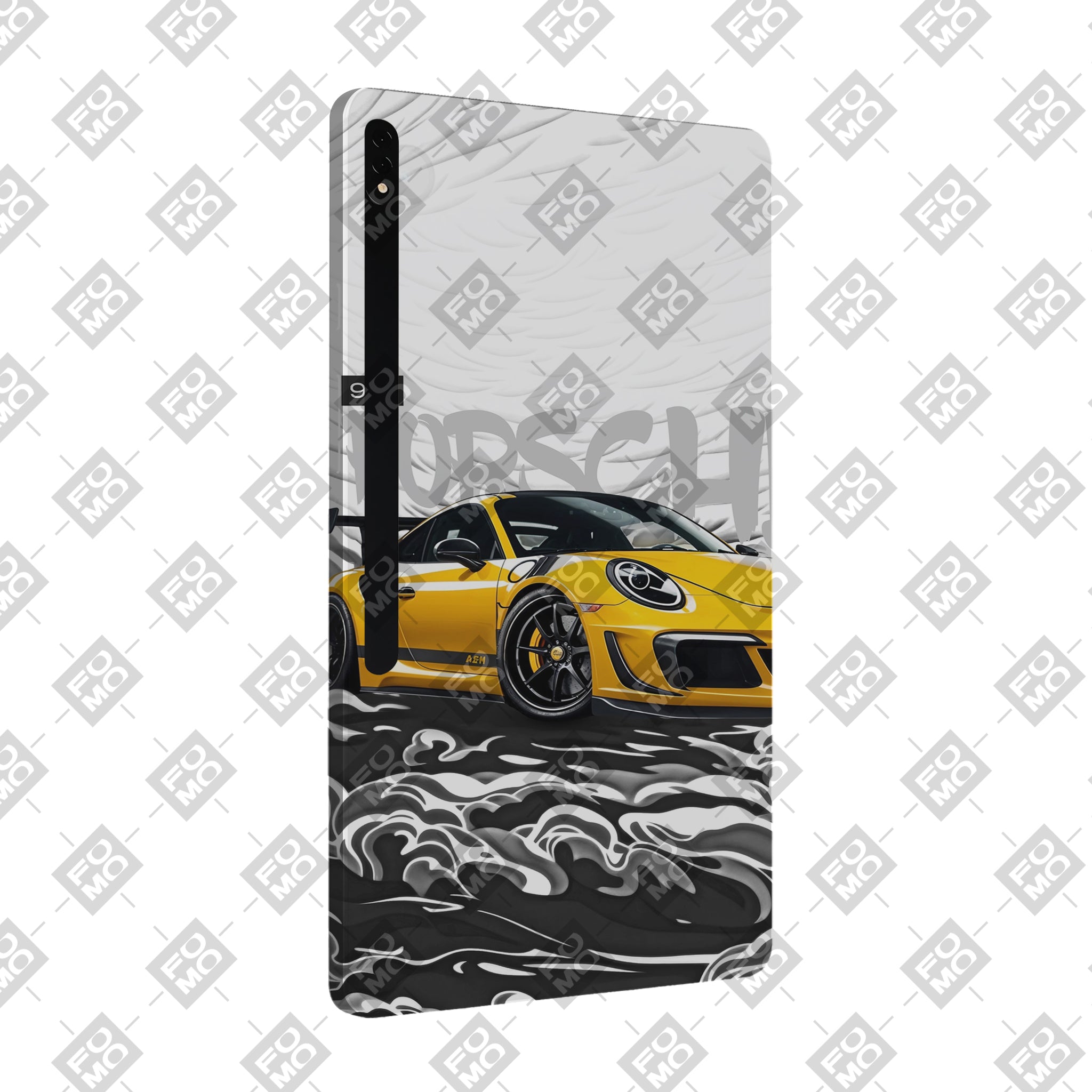 Samsung Galaxy Tab S8 Ultra 5G Porsche 911 Yellow Blaze Cars & Bikes Tablet Skins