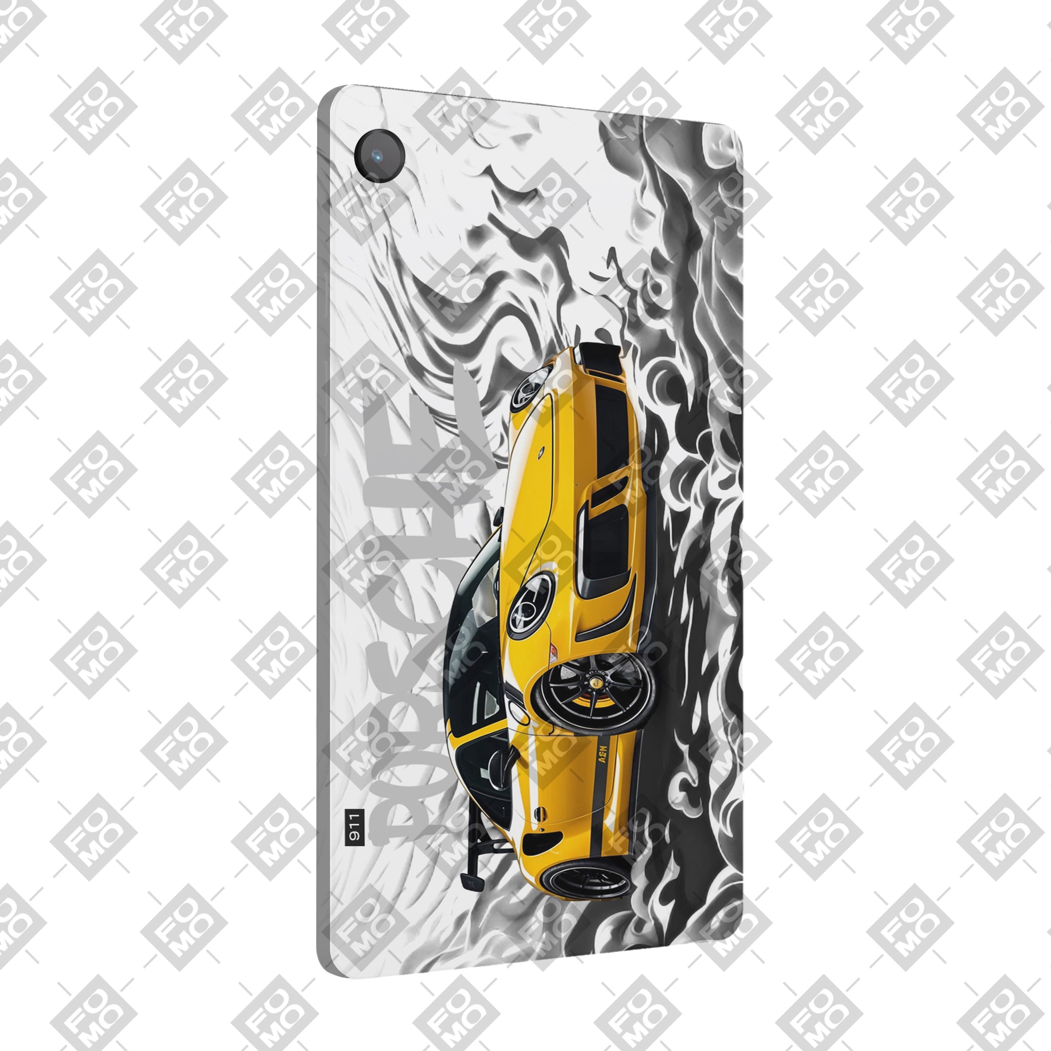 Samsung Galaxy Tab A8 Porsche 911 Yellow Blaze Cars & Bikes Tablet Skins