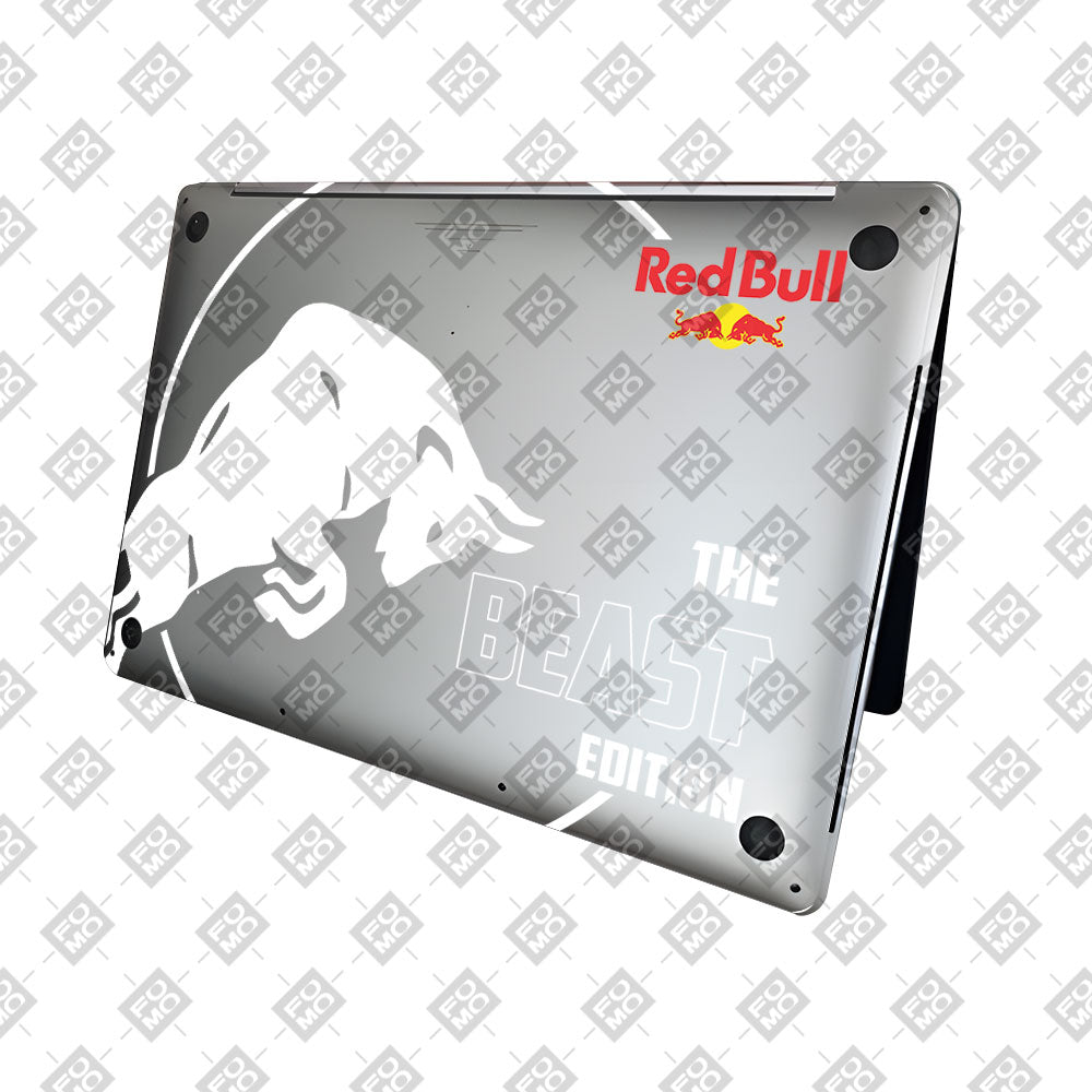 Transparent Red Bull Energy MacBook Neo 13 Laptop Skin
