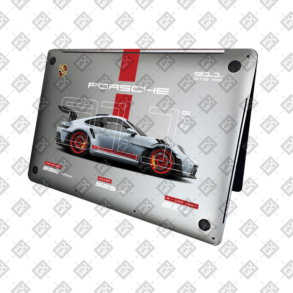 Transparent Porsche 911 Performance MacBook Neo 13 Laptop Skin