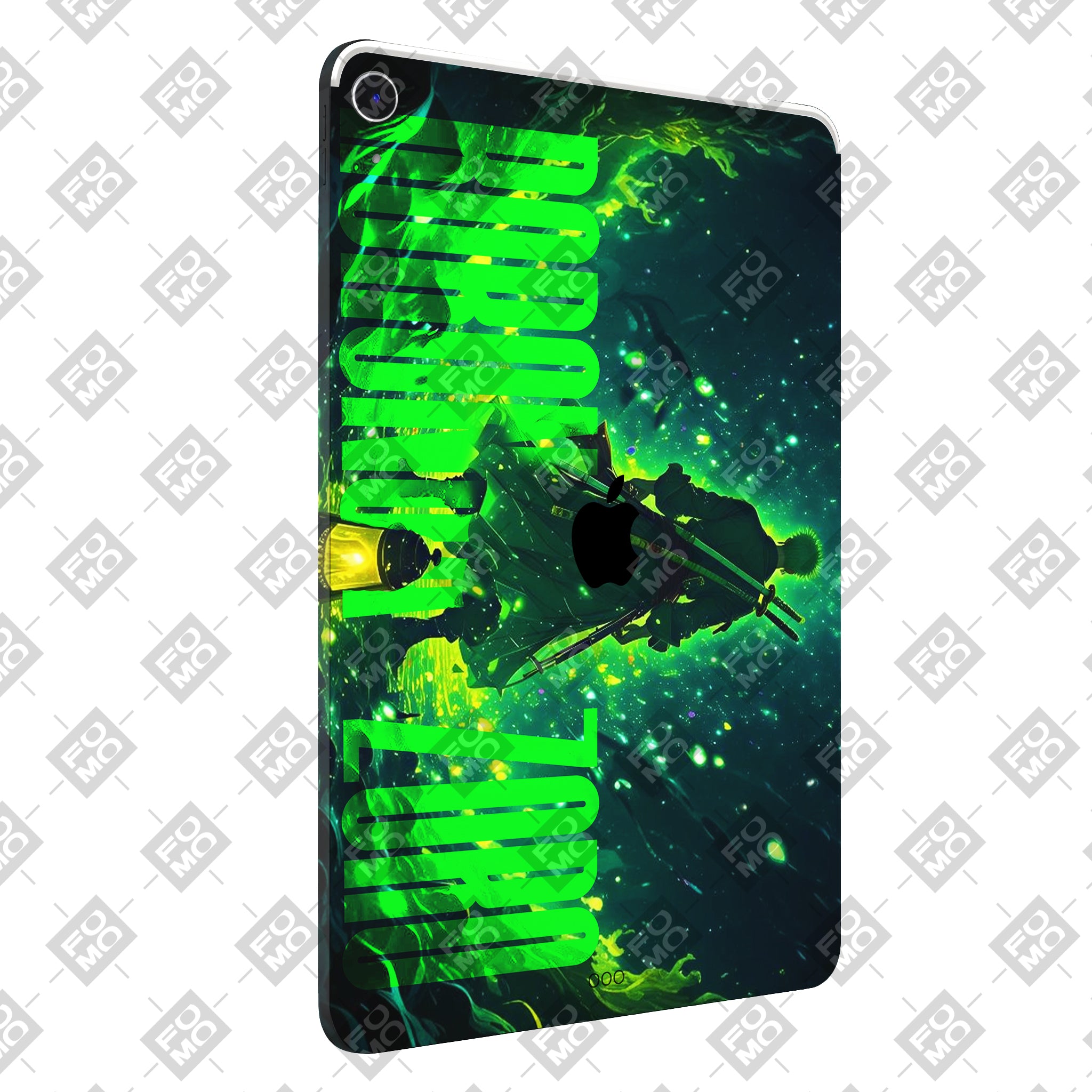 Apple iPad Air 11 M2 2024 Roronoa Zoro Green Fury Anime Tablet Skins