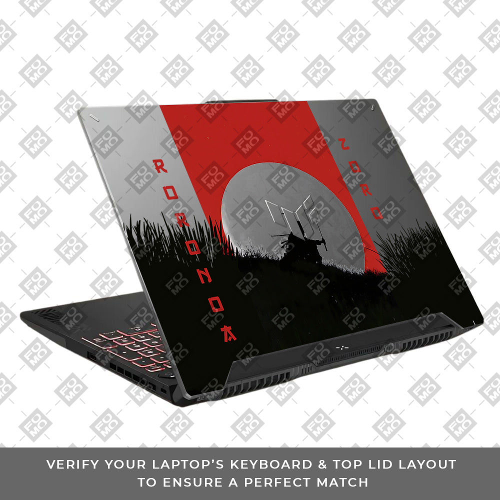 Transparent Swordsman’s Resolve Asus TUF F15 FX507 & A15 FA507 Laptop Skin