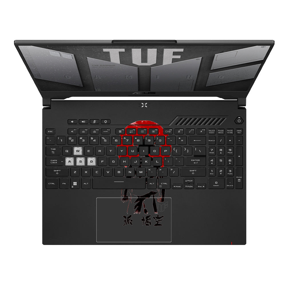 Transparent Sunset Samurai Asus TUF F15 FX507 & A15 FA507 Laptop Skin