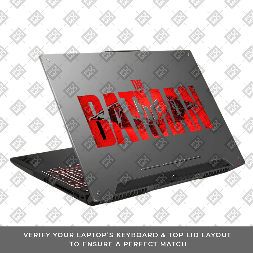 Transparent The Batman Asus TUF F15 FX507 & A15 FA507 Laptop Skin