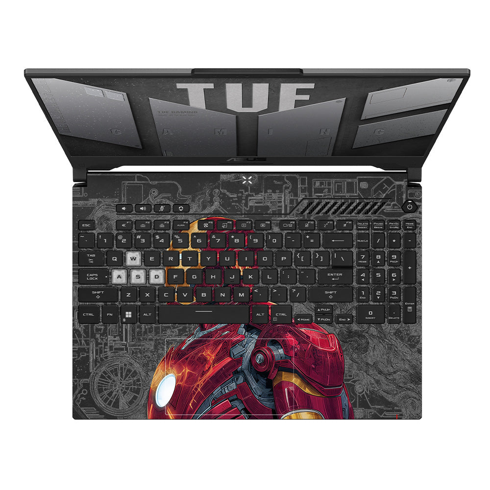 Transparent Futuristic Armored Hero Asus TUF F15 FX507 & A15 FA507 Laptop Skin