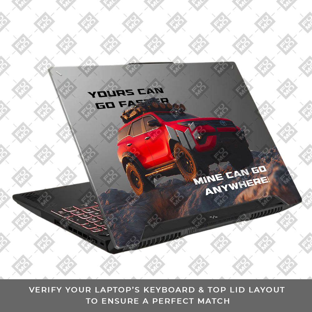 Transparent Off-Road Beast Asus TUF F15 FX507 & A15 FA507 Laptop Skin