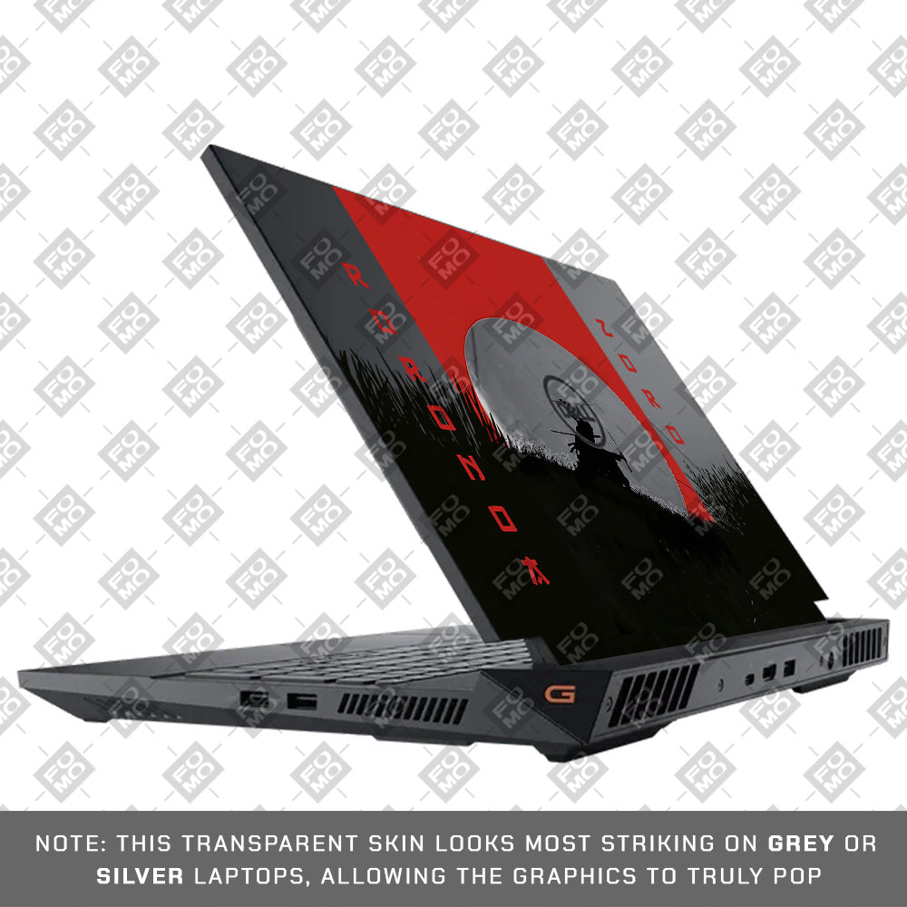 Transparent Swordsman’s Resolve Dell G15 5520, 5530 Laptop Skin