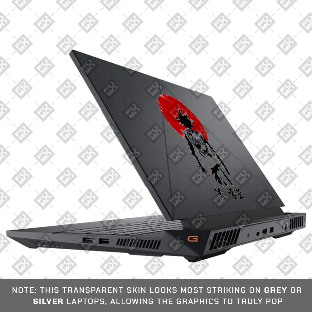Transparent Sunset Samurai Dell G15 5520, 5530 Laptop Skin
