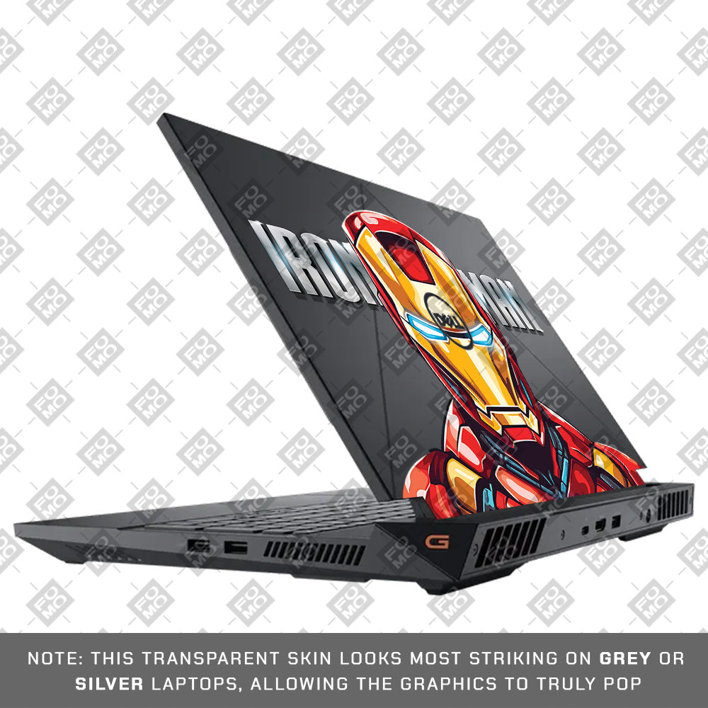 Transparent Arc Reactor Dell G15 5520, 5530 Laptop Skin