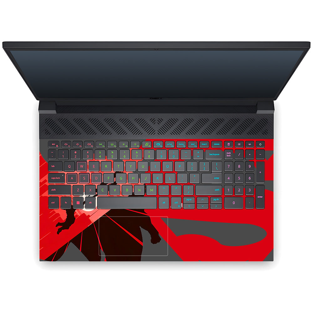 Transparent Man of Steel Dell G15 5520, 5530 Laptop Skin