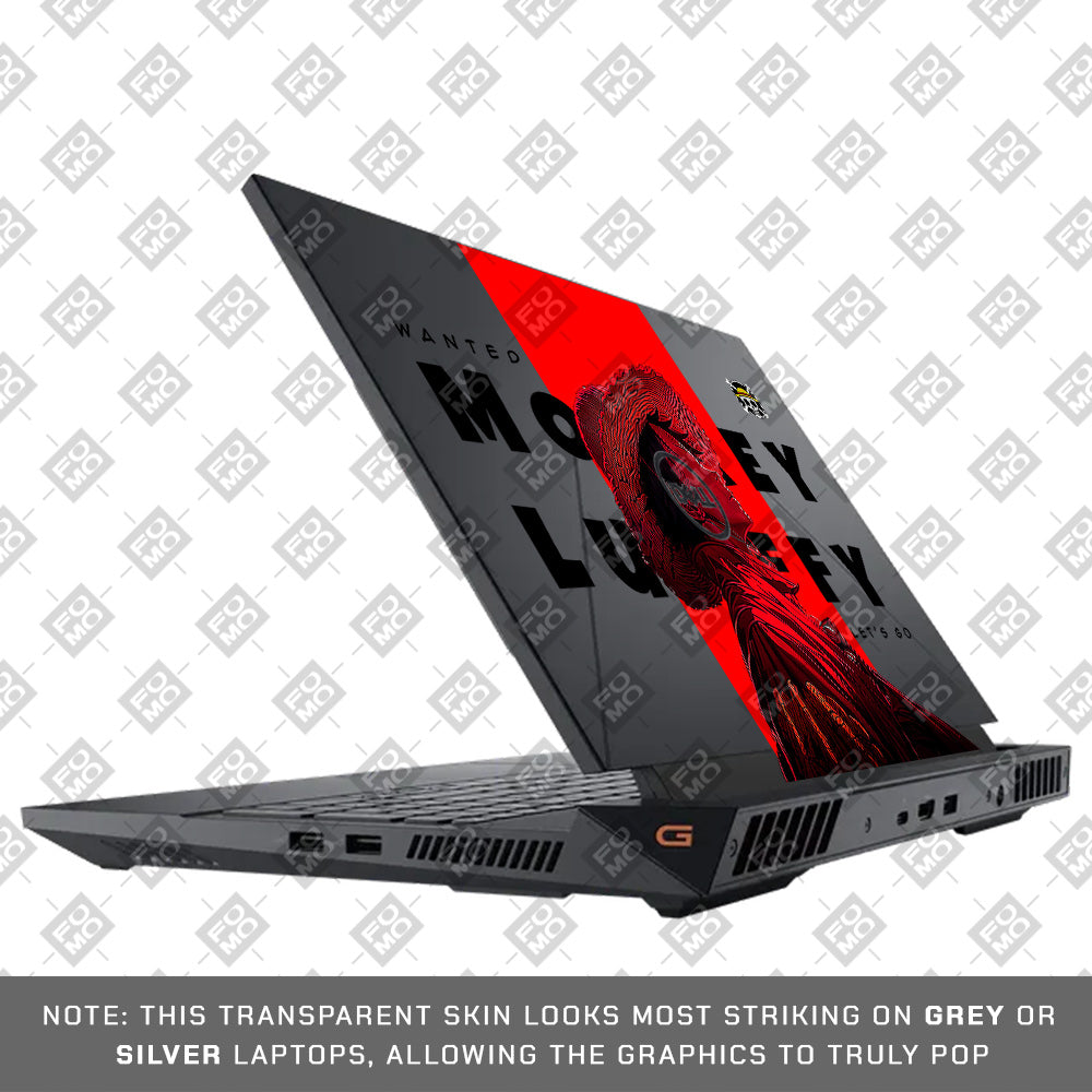 Transparent Pirate King Dell G15 5520, 5530 Laptop Skin