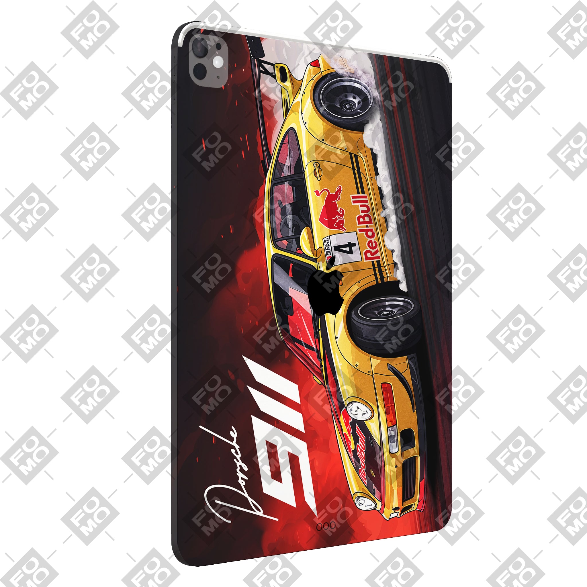 Apple iPad Pro 12.9 M2 2022 Porsche 911 Red Bull Classic Racer Tablet Skin