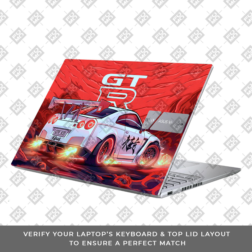 Nissan GTR Turbo Performance Edition Asus Vivobook 16 X1605V 3D Laptop Skin