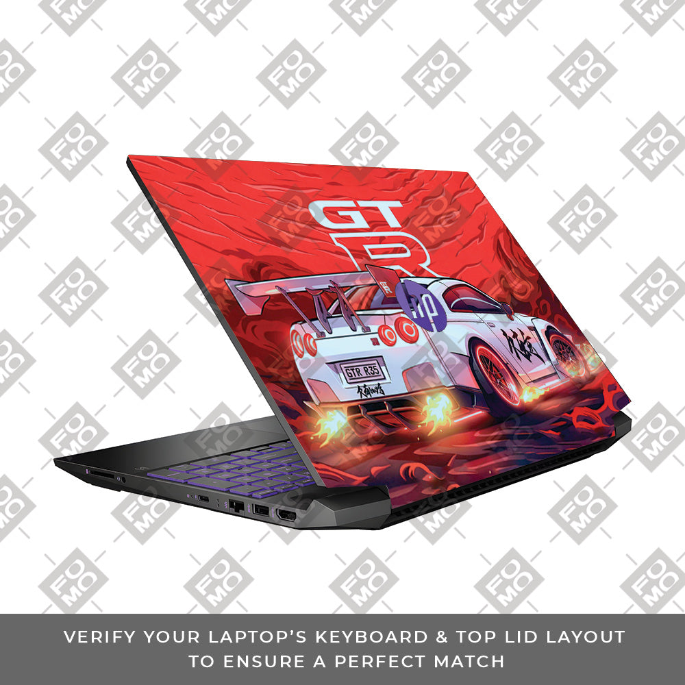 Nissan GTR Turbo Performance Edition HP Pavilion Gaming 15 EC Series Laptop Skin