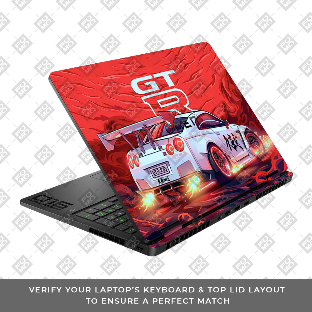 Nissan GTR Turbo Performance Edition HP Omen Gaming 16 2025, 2026 3D Laptop Skin