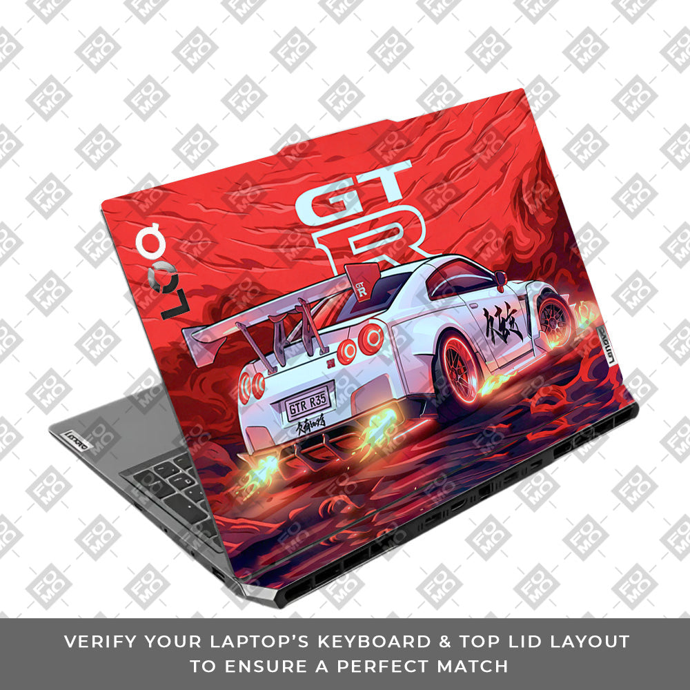 Nissan GTR Turbo Performance Edition Lenovo LOQ 2024, 2025 Laptop Skin