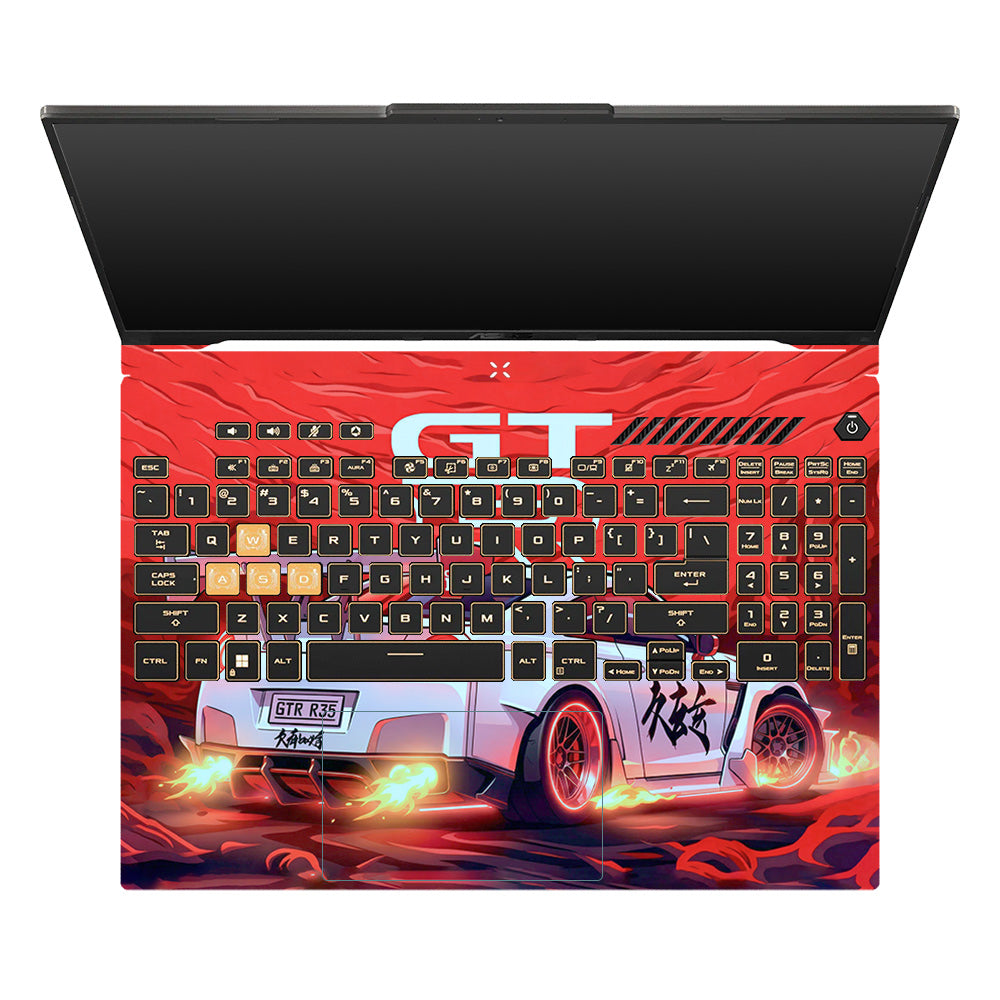 Nissan GTR Turbo Performance Edition Asus TUF Gaming F16 and TUF Gaming A16 Laptop Skin