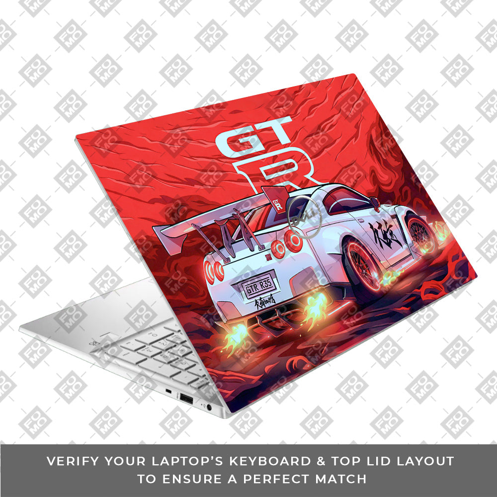 Nissan GTR Turbo Performance Edition Dell Inspiron 3501 Laptop Skin