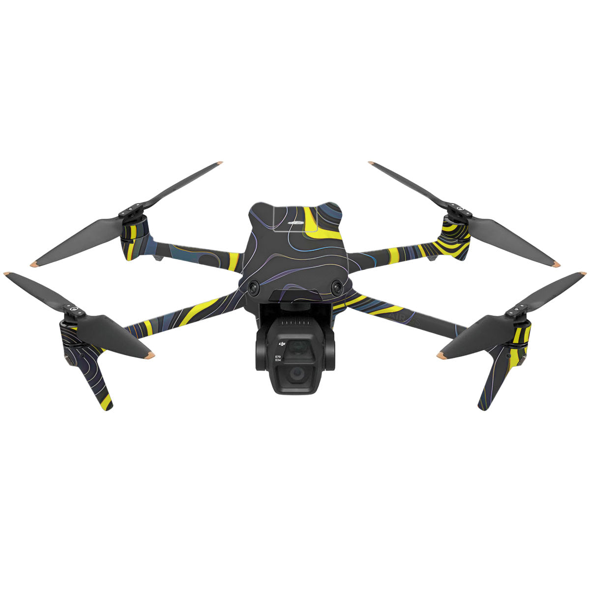 Neon Lava Contours DJI Air 3 Drone Skin
