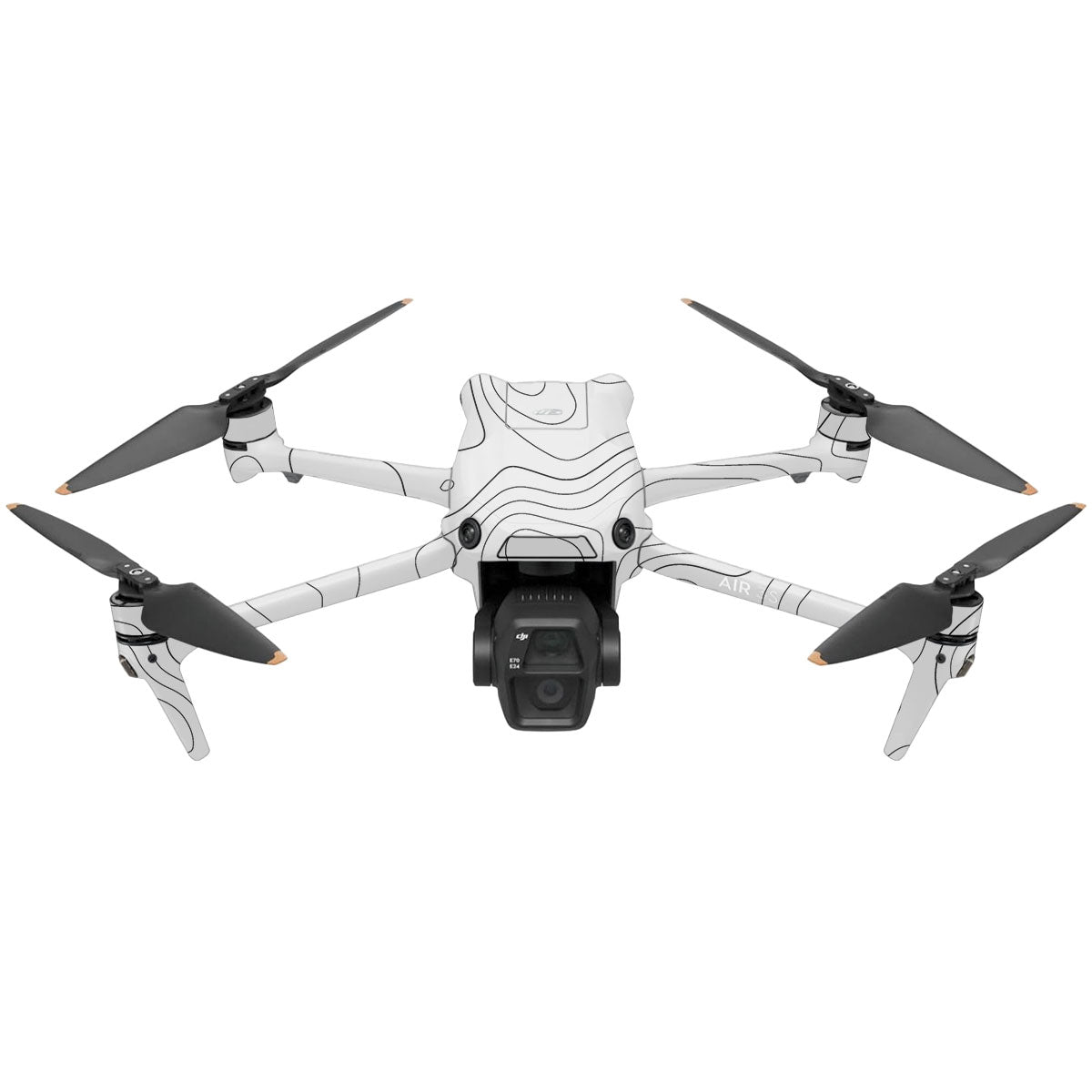 White Contour Design DJI Air 3 Drone Skin
