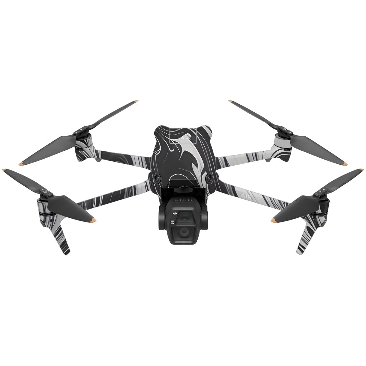 Black and White Marble DJI Air 3 Drone Skin