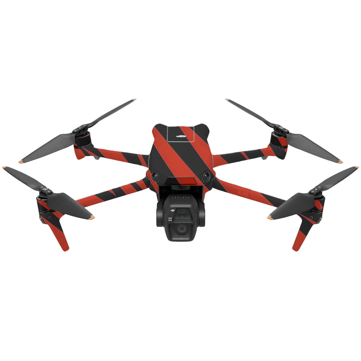 Red and Black Stripes DJI Air 3 Drone Skin
