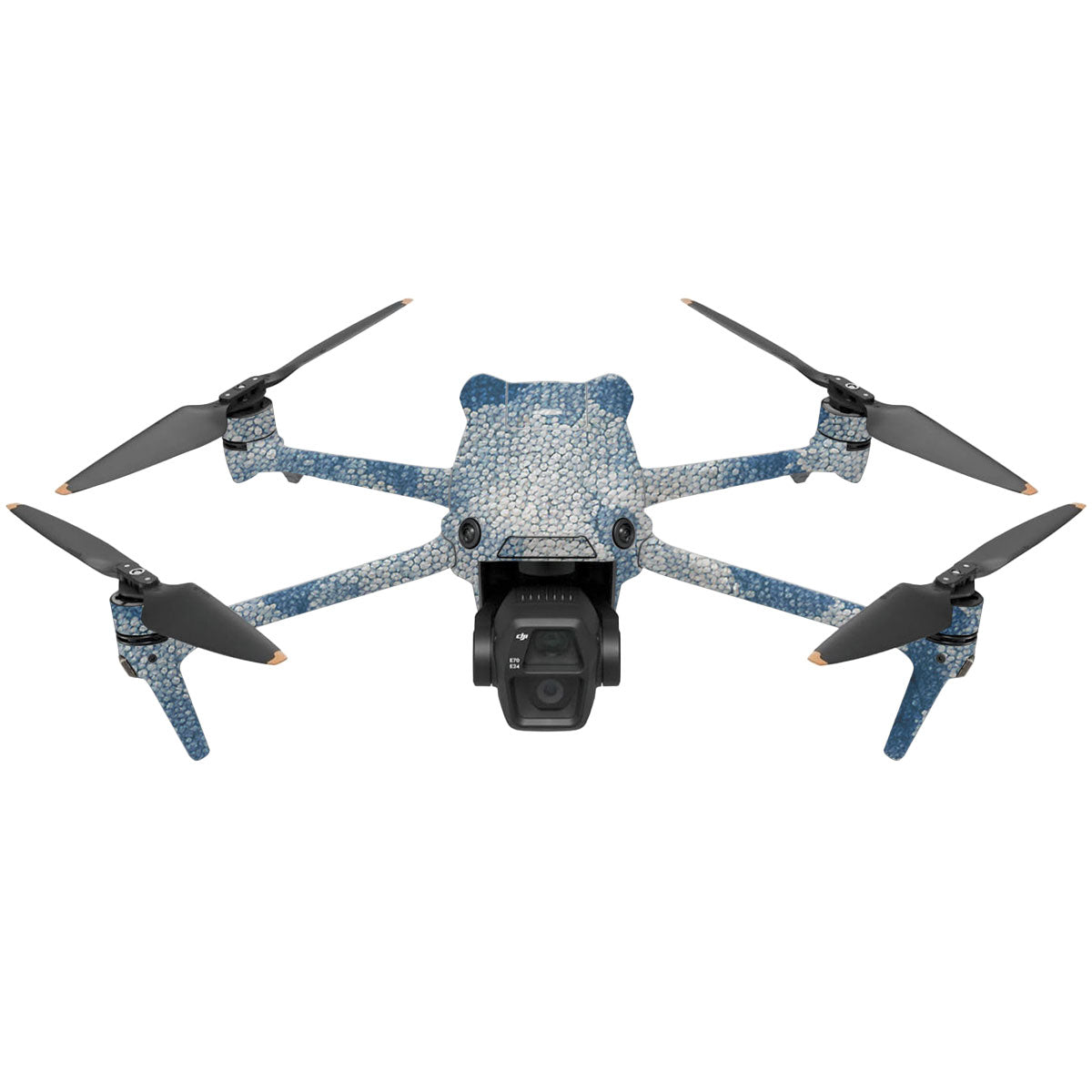 Blue Watercolor Fabric DJI Air 3 Drone Skin