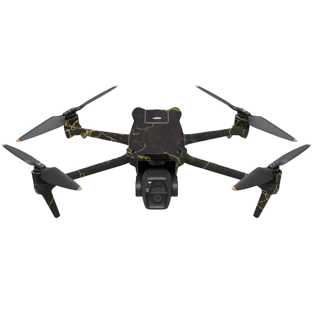 Electric Gold Veins DJI Air 3 Drone Skin