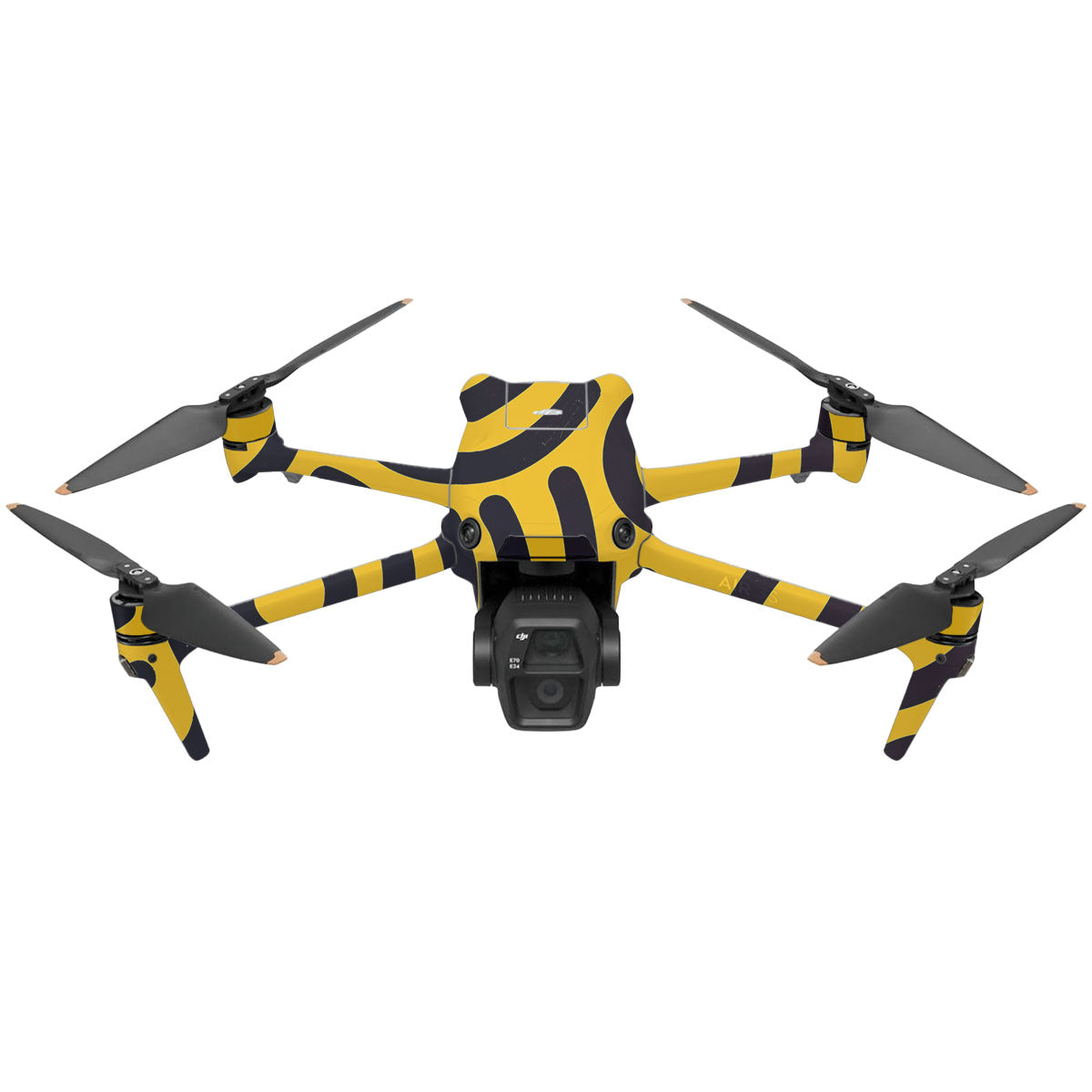 Minimal Yellow Wave DJI Air 3 Drone Skin