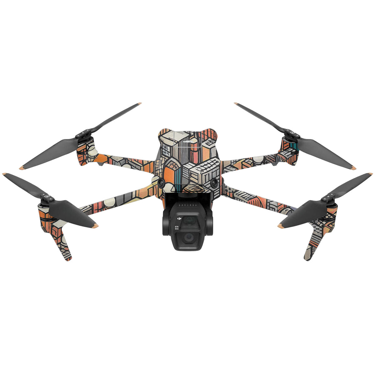 Isometric Cityscape DJI Air 3 Drone Skin