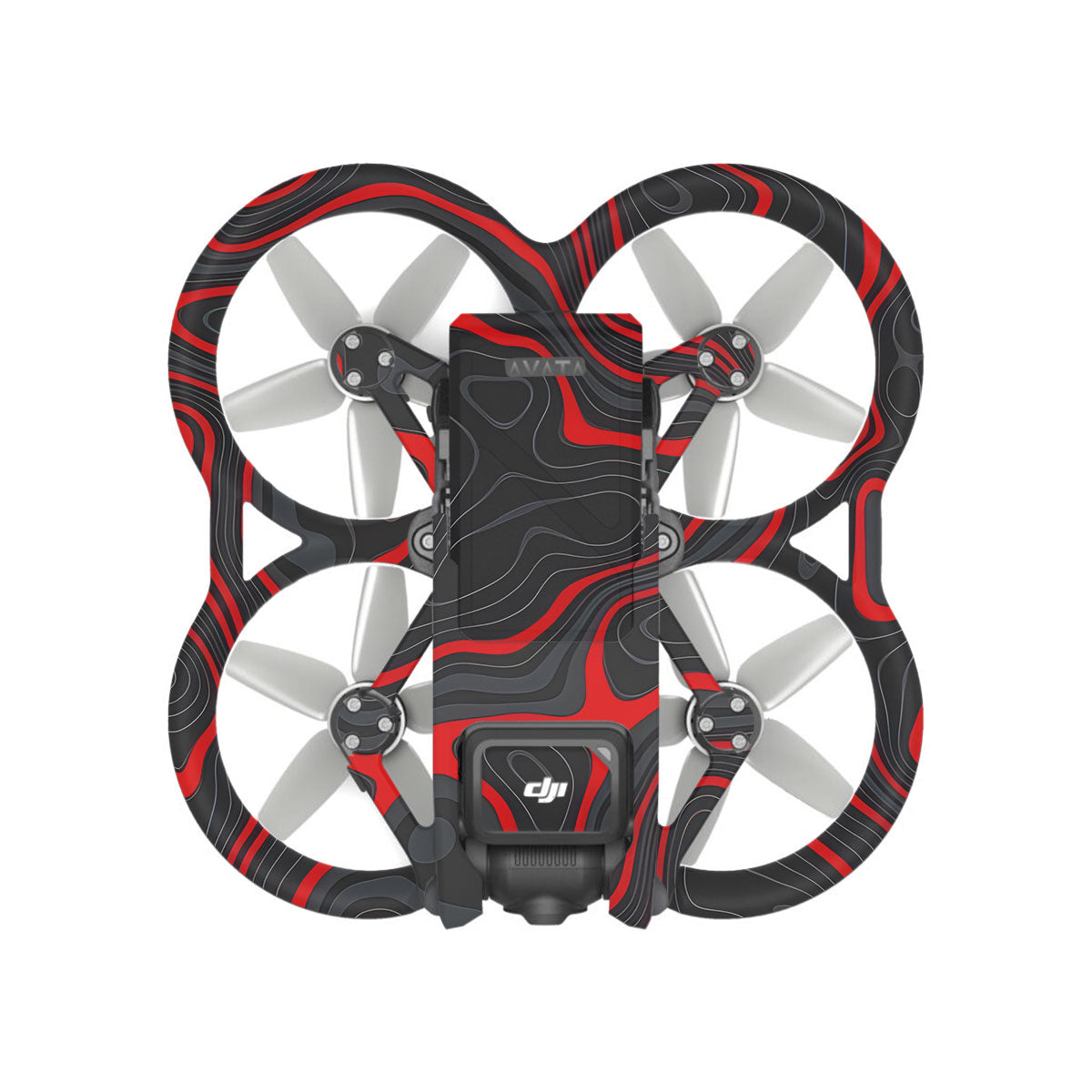 Crimson Waves DJI Avata Drone Skin