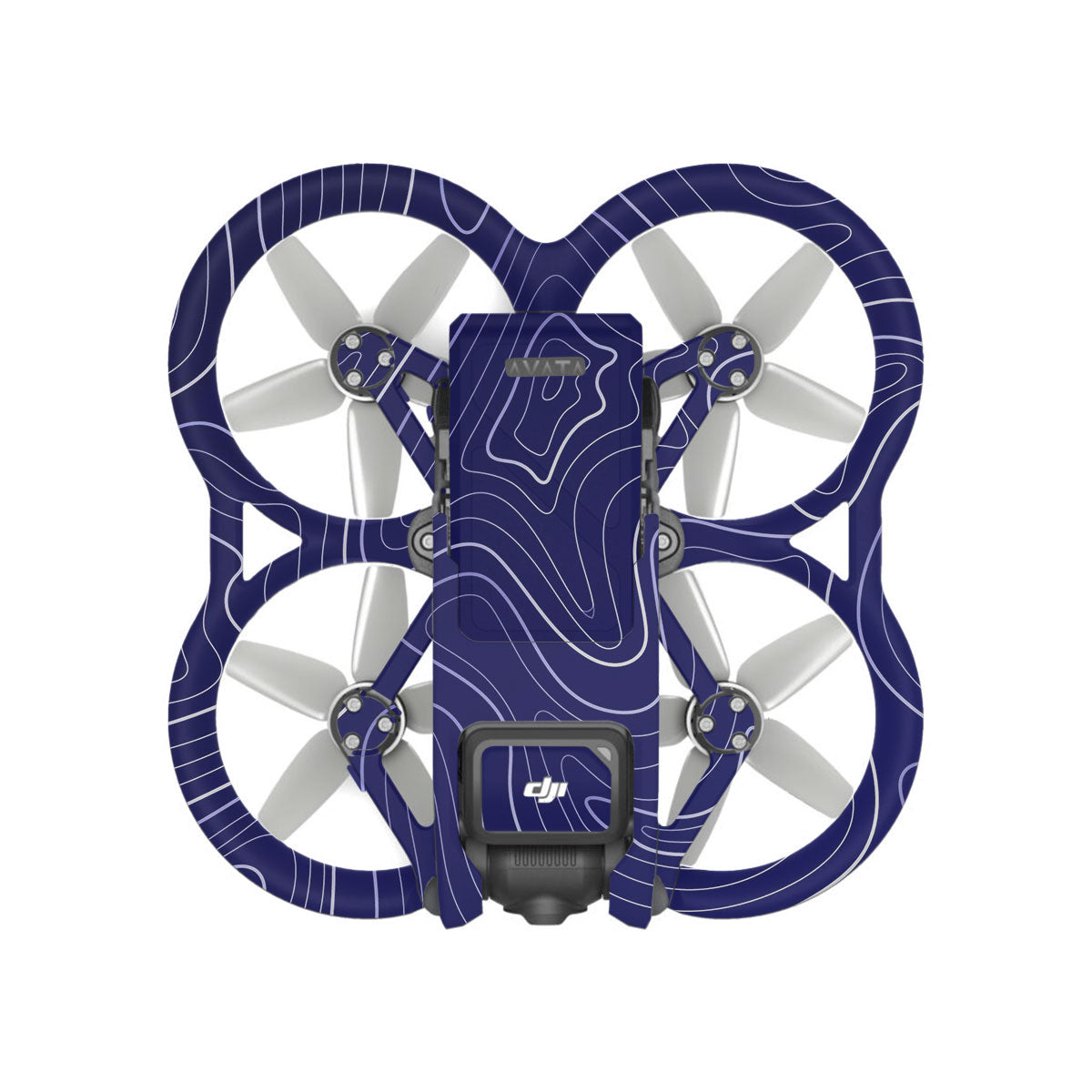 Deep Blue Contour DJI Avata Drone Skin