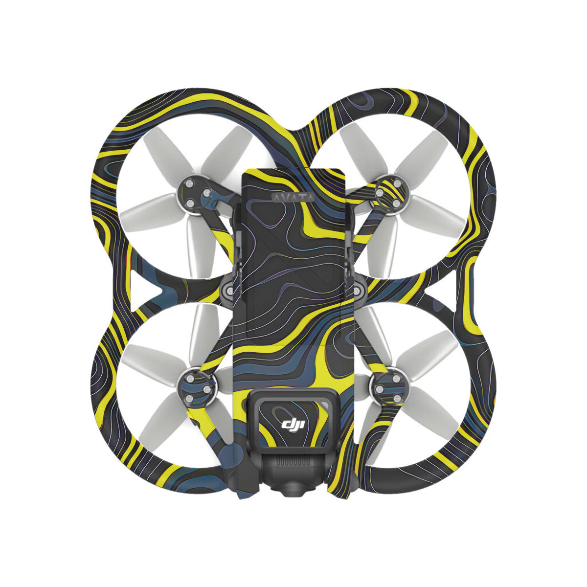 Neon Lava Contours DJI Avata Drone Skin
