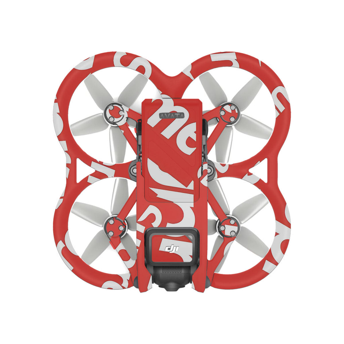 Supreme Red DJI Avata Drone Skin