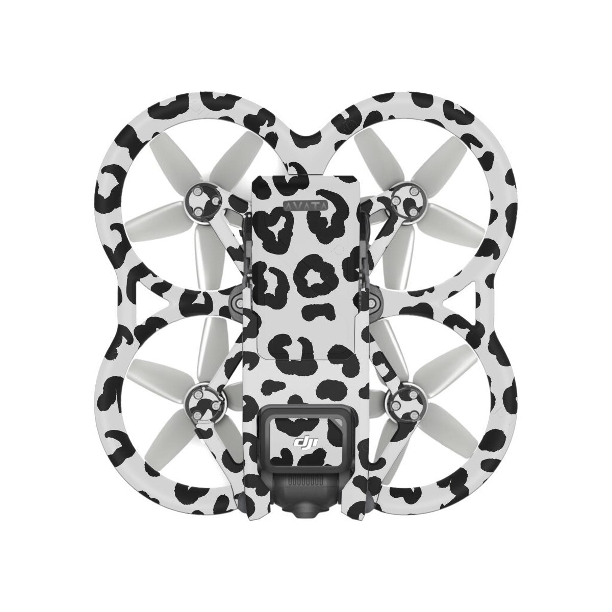 White Leopard DJI Avata Drone Skin
