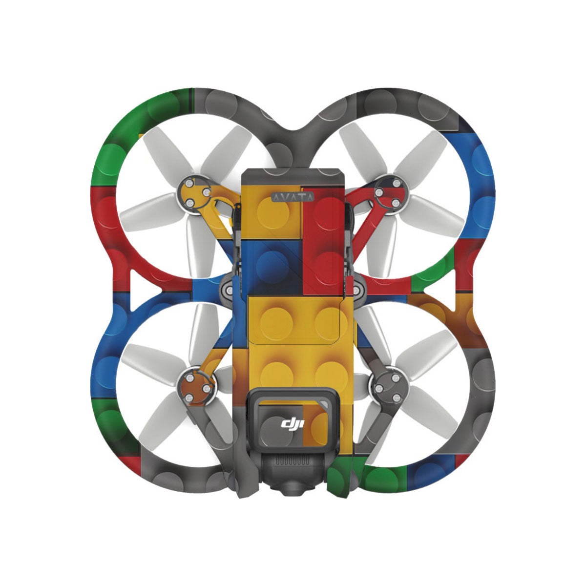Colorful LEGO Brick Wall Pattern DJI Avata Drone Skin